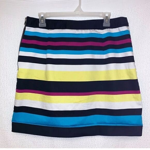 Worthington Vibrant Striped Mini Skirt 14 - Picture 2 of 5
